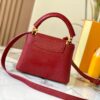 69307e2d6e68136f4d9a7374 Top Quality Original Guangzhou Stock M99527 Burgundy Lizard Leather with Gold Hardware