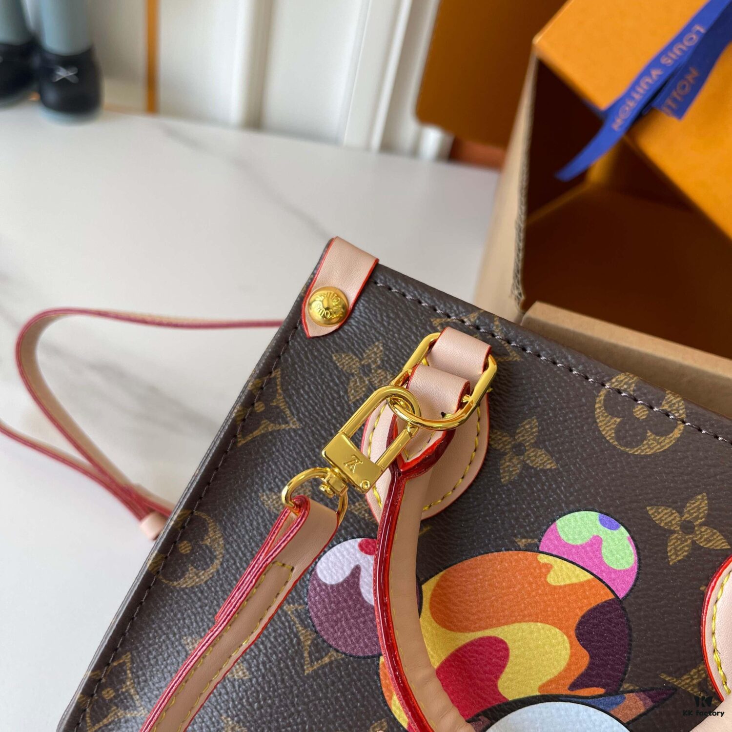 Upgraded Version 170-180-190 M46993 M13668! M4659 M45039🔥Lv & Takashi Murakami 🐼 Panda Print OnTheGo BB New Version