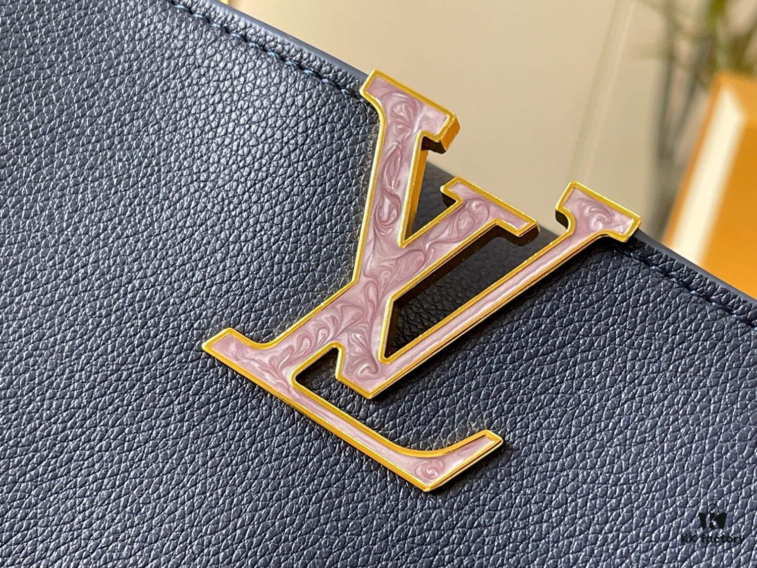 Upgraded Version M21150 Deep Blue Capucines Medium Handbag