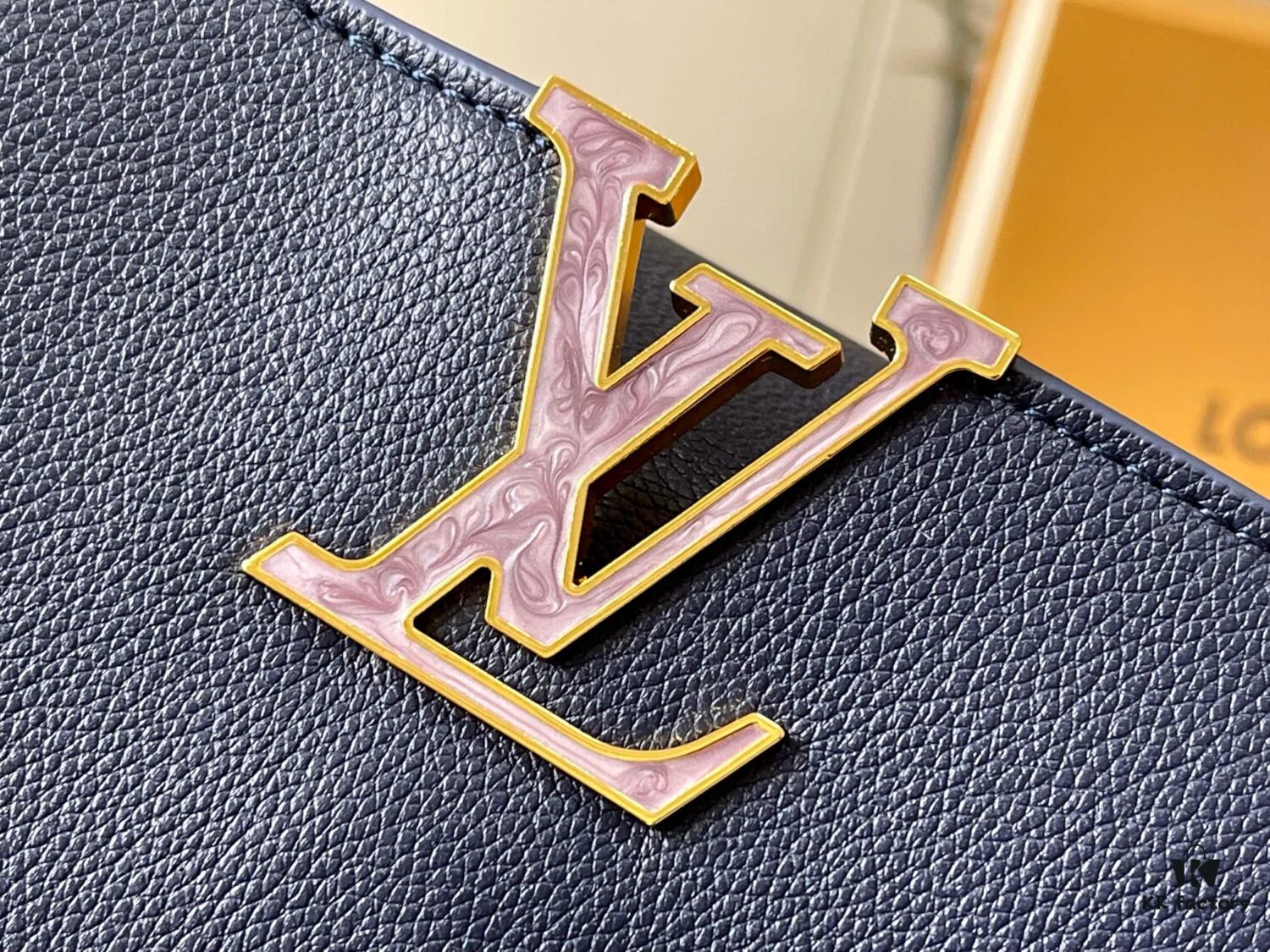 Upgraded Version M21166 Deep Blue Capucines Mini Bag