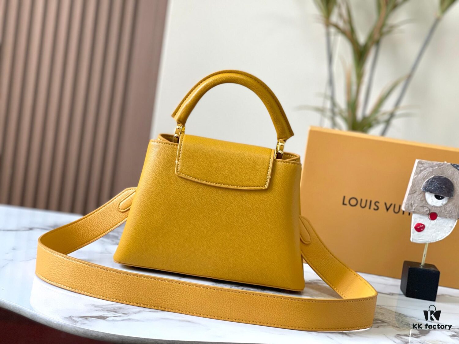 Upgraded Version M21166 Yellow Capucines MM Handbag