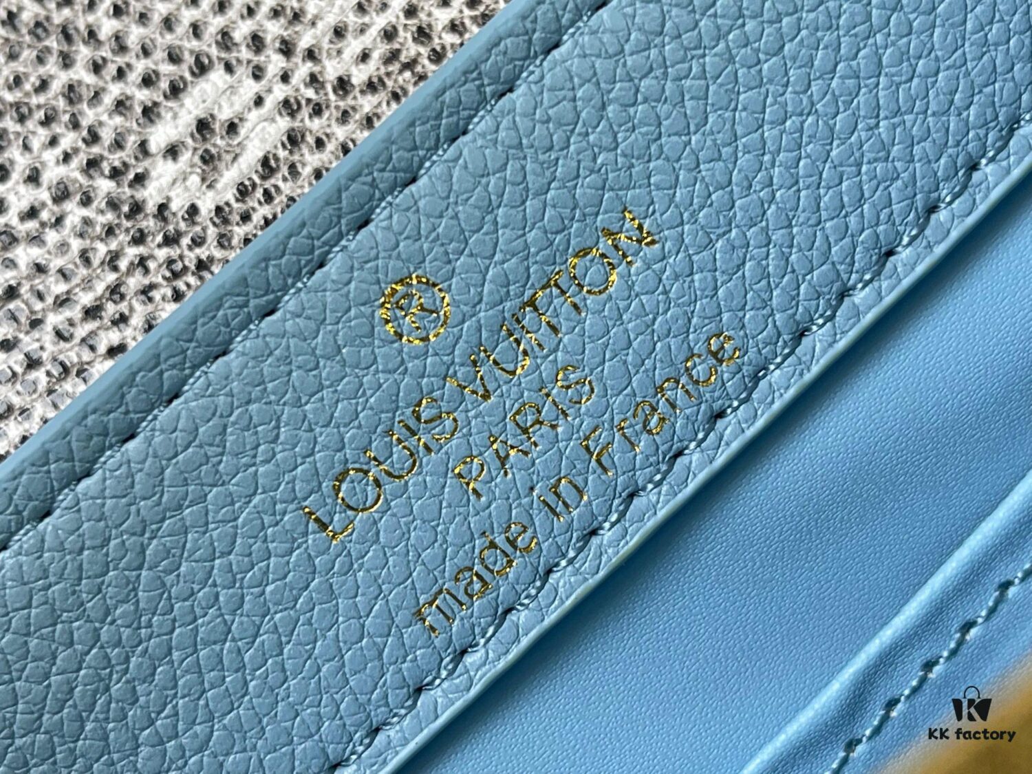 Upgraded Version M21168 Ice Blue Capucines Mini Bag