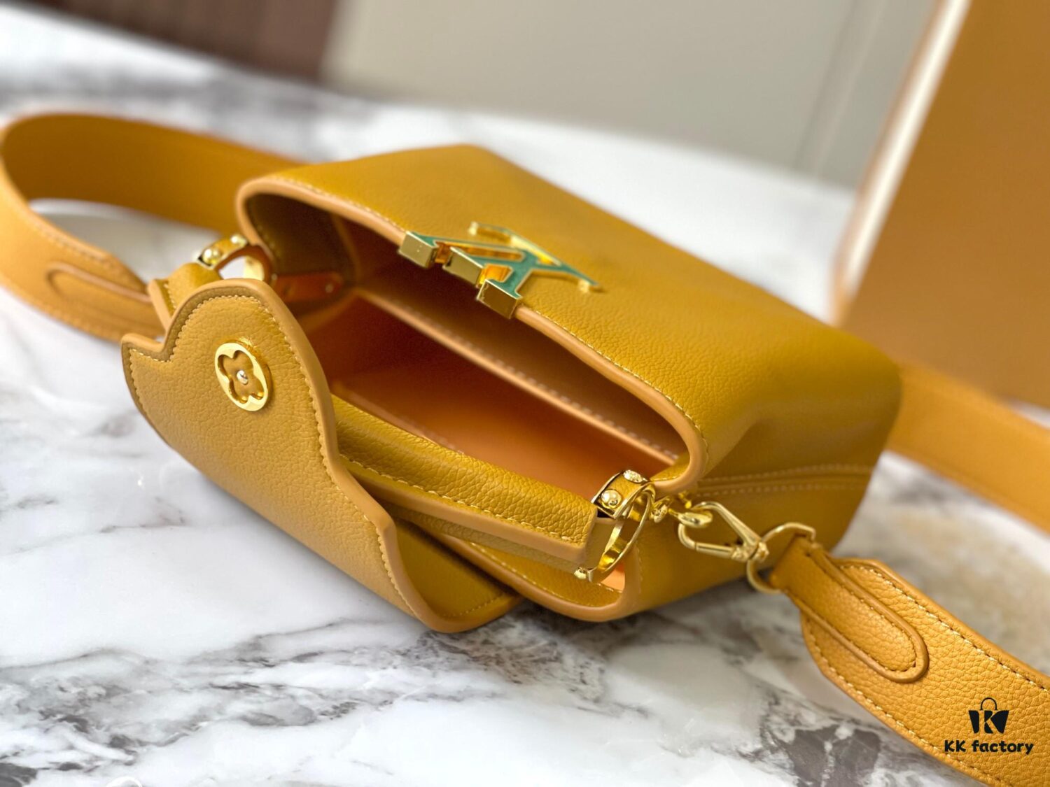 Upgraded Version M21168 Yellow Capucines Mini Bag