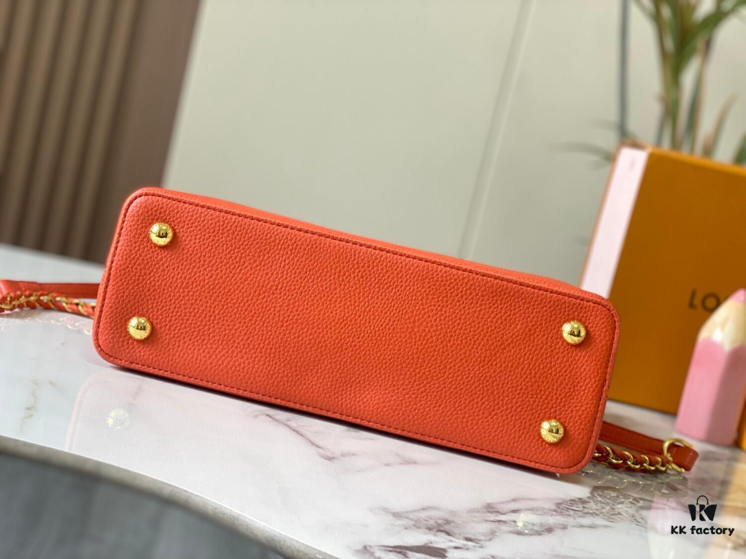 Exclusive On-Site Photo - M22055 Capucines Medium Handbag