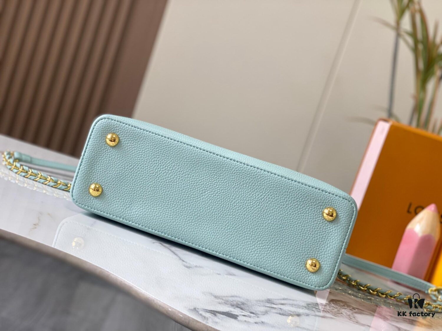 Exclusive On-Site Photo - M22055 Capucines Medium Handbag