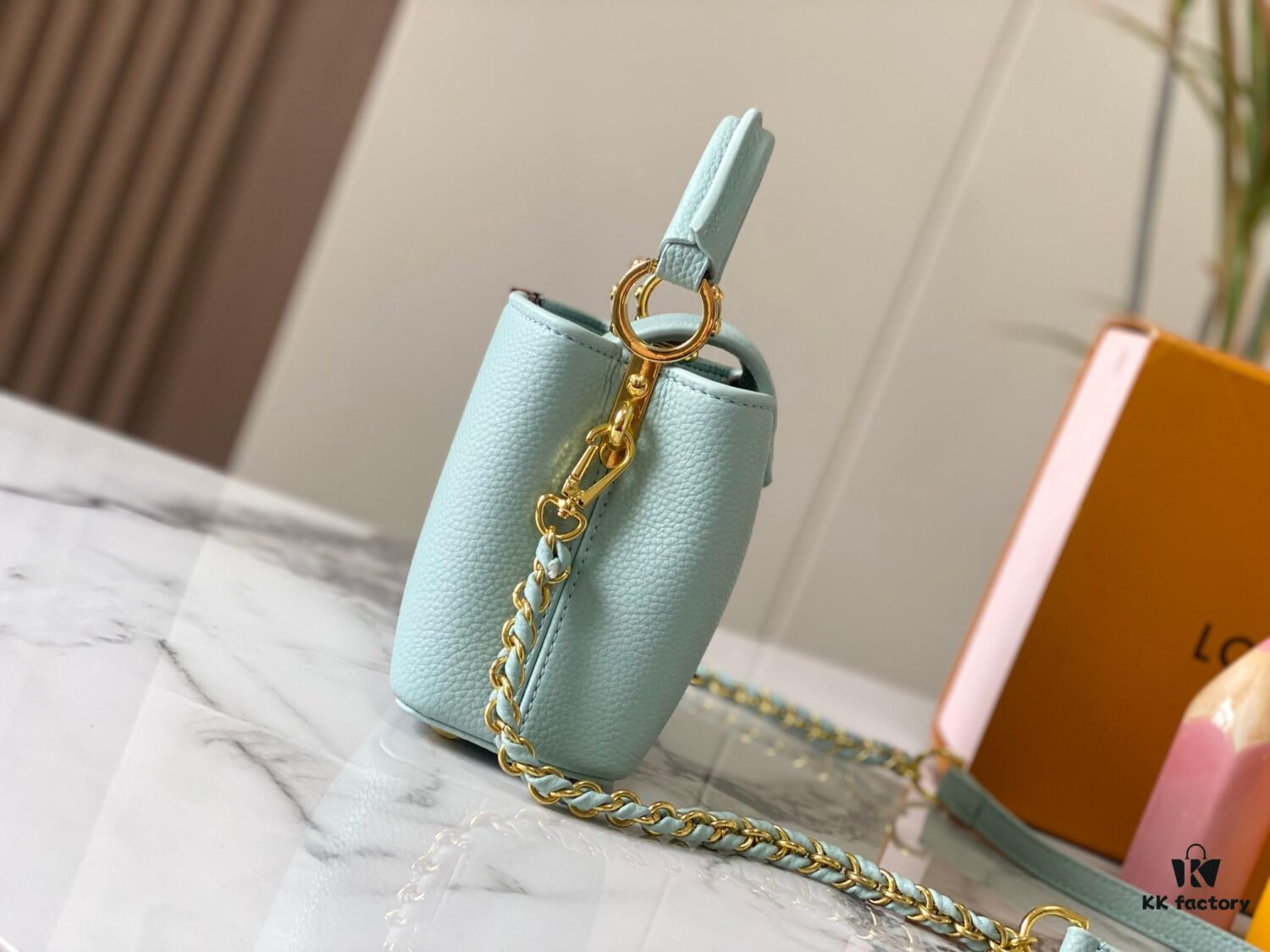 Exclusive On-Site Photo - M222606 Capucines Mini Bag