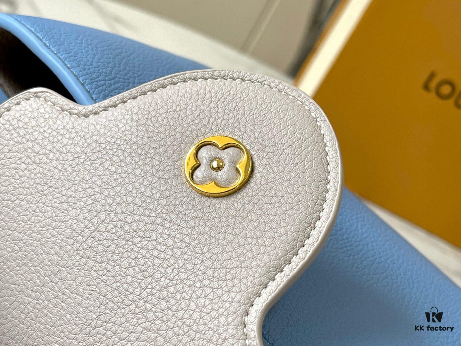 Exclusive On-Site Photo - Factory Release M21886 Blue Capucines BB Bag