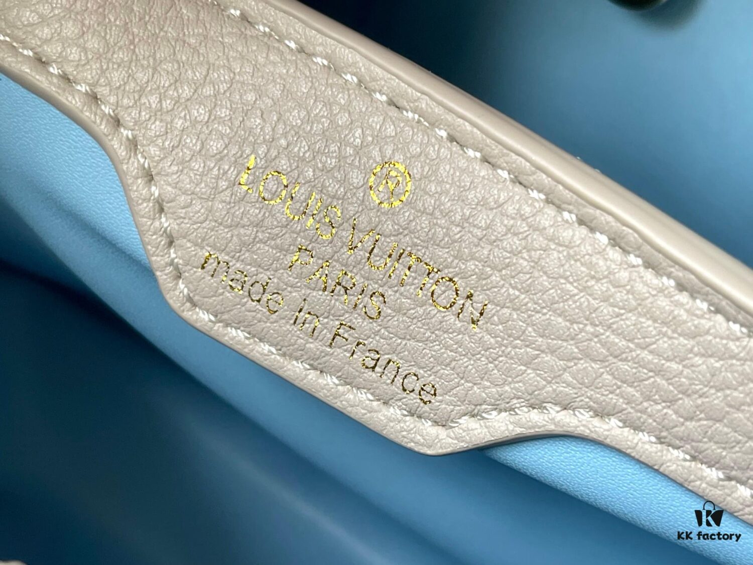 Exclusive On-Site Photo - Factory Release M21886 Blue Capucines BB Bag