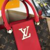 New LV Monogram Leather Handheld, Shoulder and Crossbody Bag Model 55339 with Long Strap