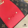 New LV Monogram Leather Handheld, Shoulder and Crossbody Bag Model 55339 with Long Strap