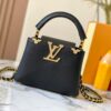 69307eef6e68136f4d9a74bd Top Quality Original Guangzhou Version M24583 Black with Gold Diamond Flower Crown Capucines Flower Crown Handbag