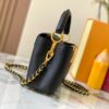 69307ef06e68136f4d9a74bf Top Quality Original Guangzhou Version M24583 Black with Gold Diamond Flower Crown Capucines Flower Crown Handbag