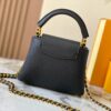 69307ef16e68136f4d9a74c0 Top Quality Original Guangzhou Version M24583 Black with Gold Diamond Flower Crown Capucines Flower Crown Handbag