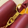 69307f146e68136f4d9a74f1 Top Quality Original Guangzhou Version M24584 Burgundy and Gold Crystal Flower Crown Capucines Handbag