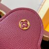 69307f146e68136f4d9a74f3 Top Quality Original Guangzhou Version M24584 Burgundy and Gold Crystal Flower Crown Capucines Handbag