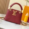 Top Quality Original Guangzhou M24583 Date Red and Gold Diamond Flower Crown Capucines Handbag