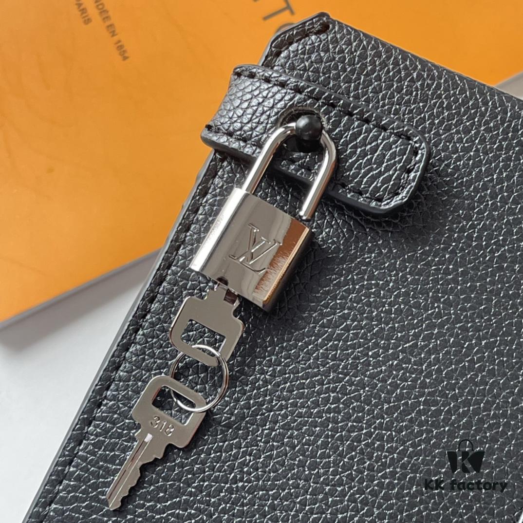 Upgraded Version 230 M57308 Black Briefcase Tote Bag New LV Aerogram Tote