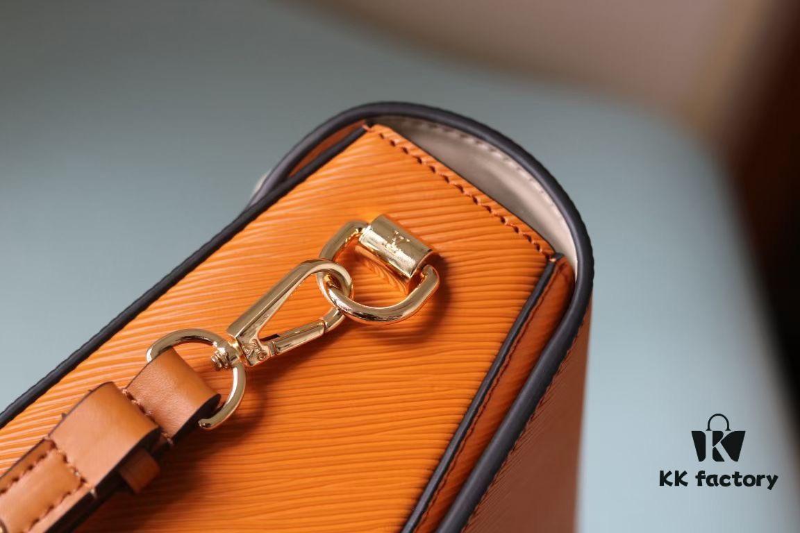 Top Quality Original Design! Welcome to Compare Prices! Model No.: 50392/22229/22236. This LV Twist Medium Bag is crafted from Epi grained leather, accented with woven leather wrapping the iconic LV Twist lock and top handle, adding a touch of elegance to its bold silhouette. The detachable and adjustable shoulder strap allows versatile carrying options—wear it short on the shoulder, long across the body, or crossbody.