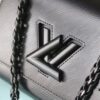 2024 New Black Warrior LV Twist Medium Bag - Upgraded Epi Grain Leather with Twist Lock Design