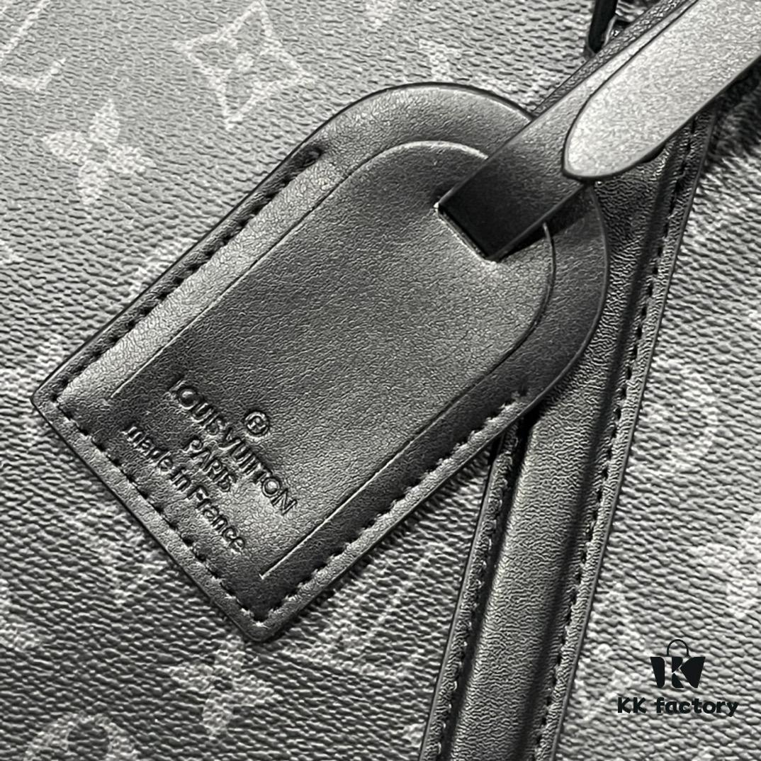 Upgraded Version M45265 Black Floral, Aged Floral, Black Checkered SAC PLAT HORIZONTAL ZIPPÉ Briefcase