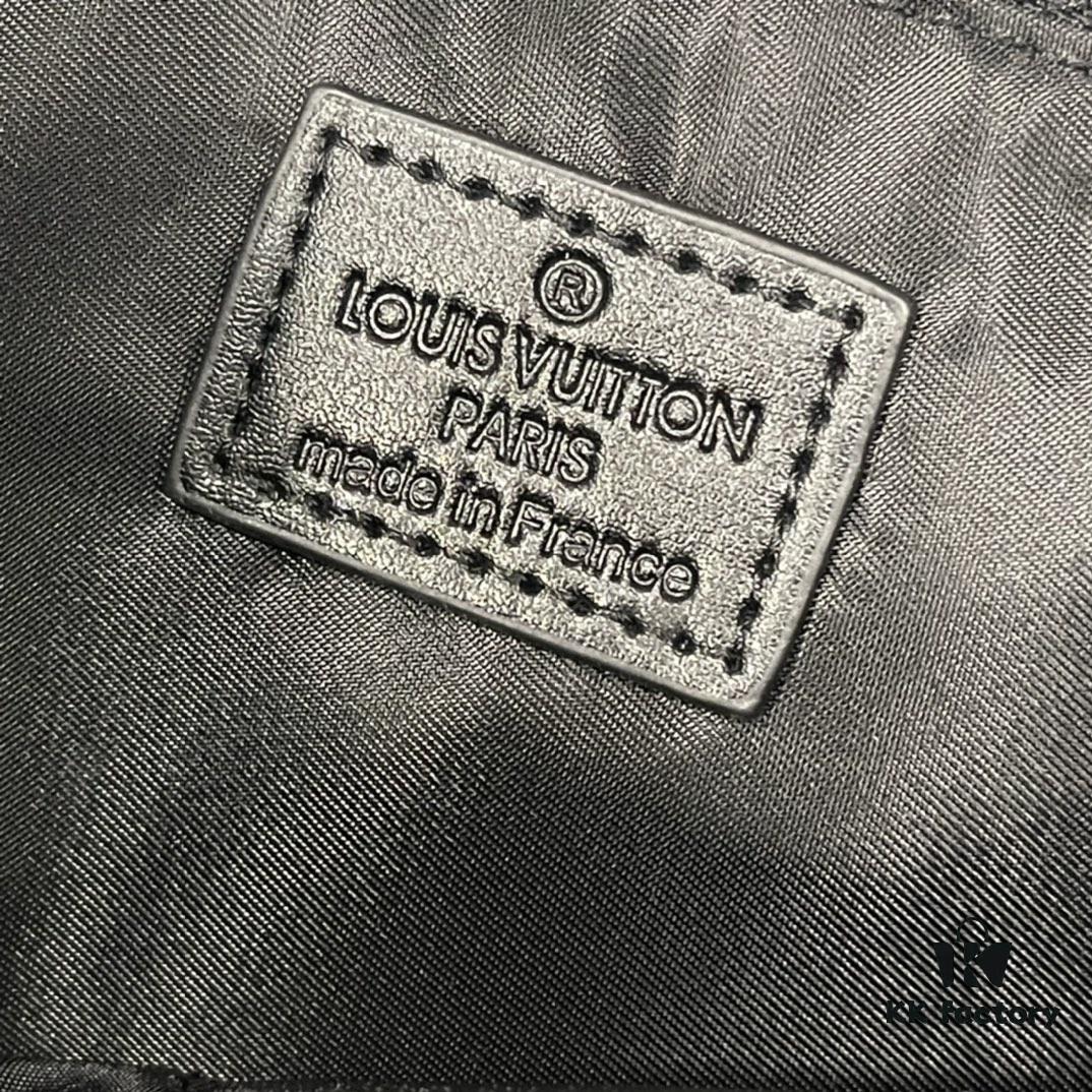 Upgraded Version M45265 Black Floral, Aged Floral, Black Checkered SAC PLAT HORIZONTAL ZIPPÉ Briefcase