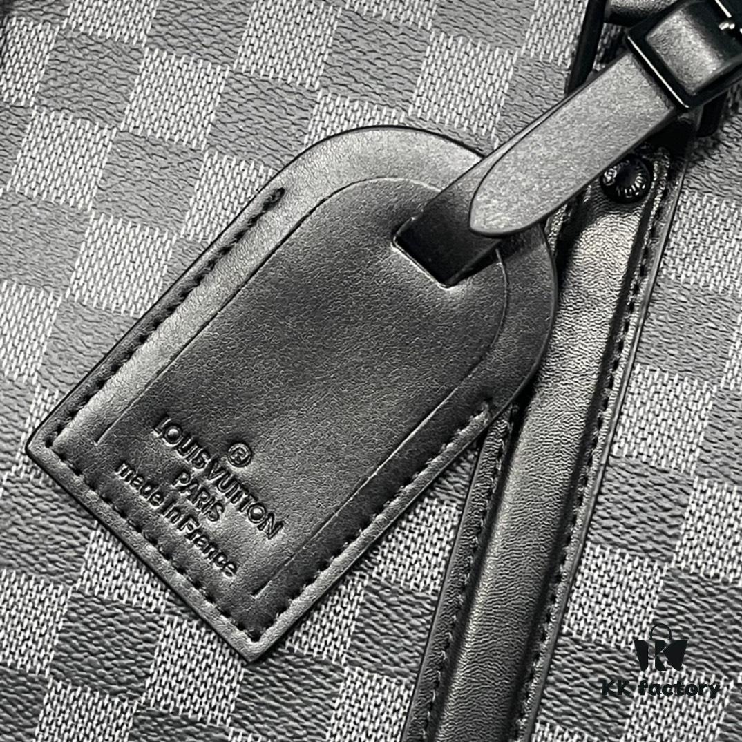 Upgraded Version M45265 Black Floral, Aged Floral, Black Checkered [SAC PLAT HORIZONTAL ZIPPÉ Briefcase]