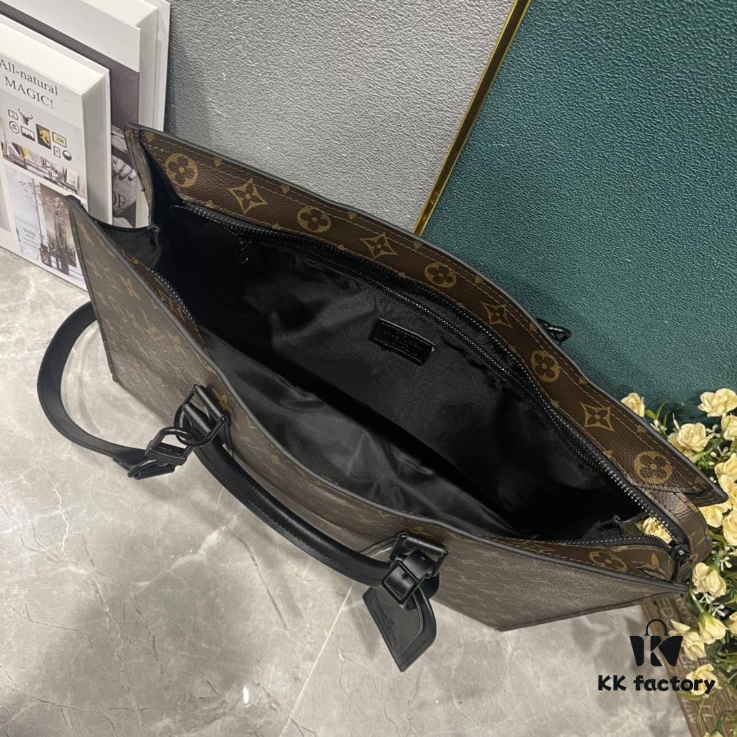 Upgraded Version 200 M45265 Black Floral, Aged Floral, Black Check Sacs Plat Horizontal Zippé Briefcase