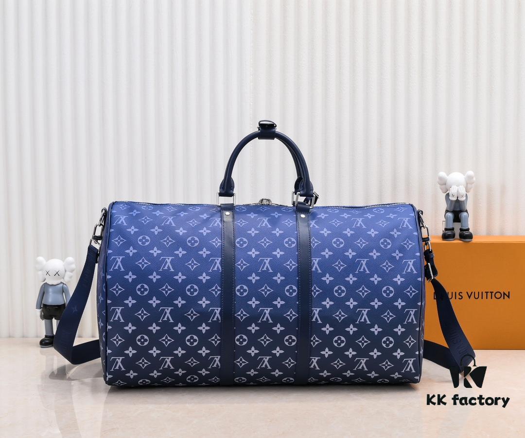 M11558 41416 41414 Black to Blue Gradient Green Louis Vuitton LV 24FW Monogram New Collection Messenger Bag Montsouris Keepall 55