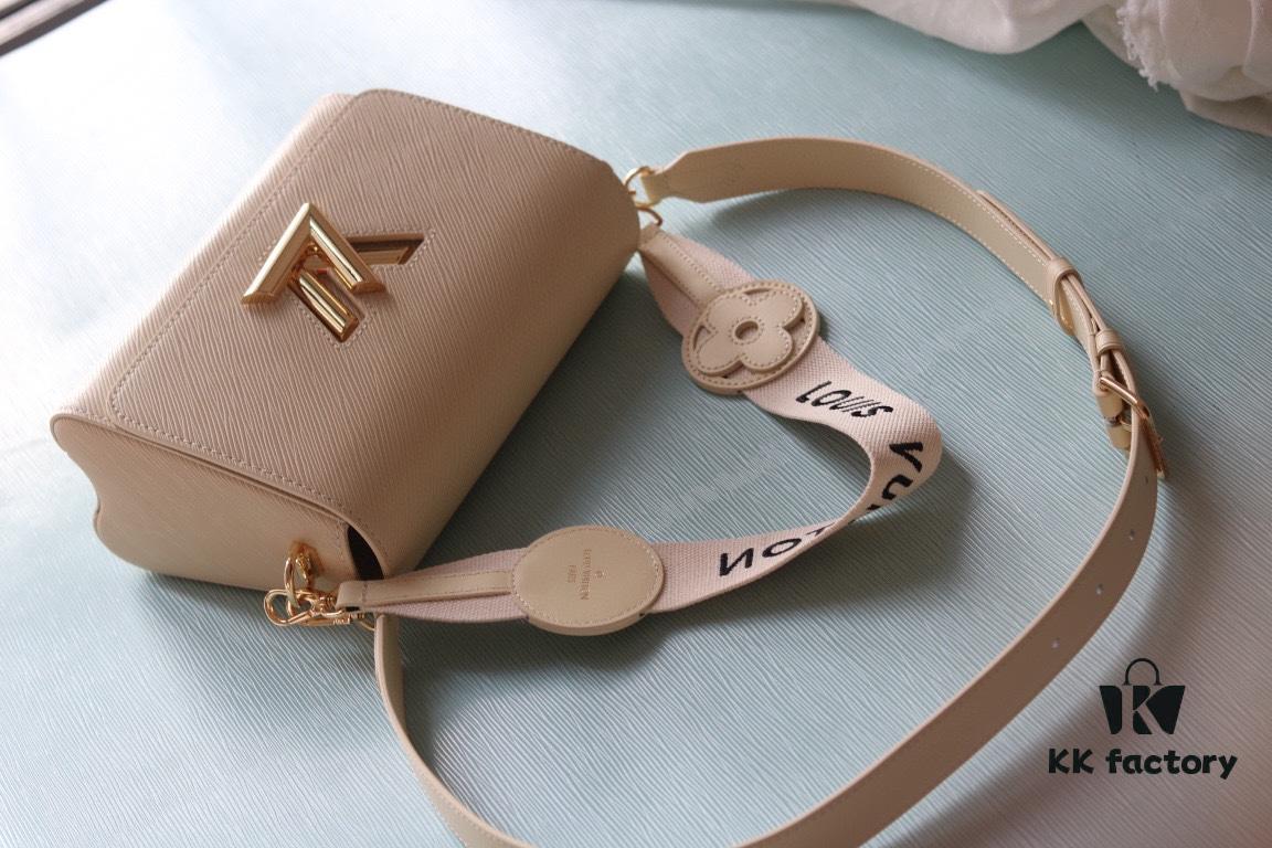 Latest European Version Top Quality Original LV Bloom Twist MM Handbag 500/M24044/M24043