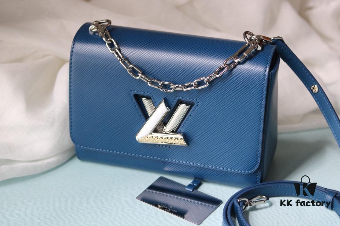 LV 2023 Twist Collection Medium Handbag - Epi Leather with Rhinestones and Enamel