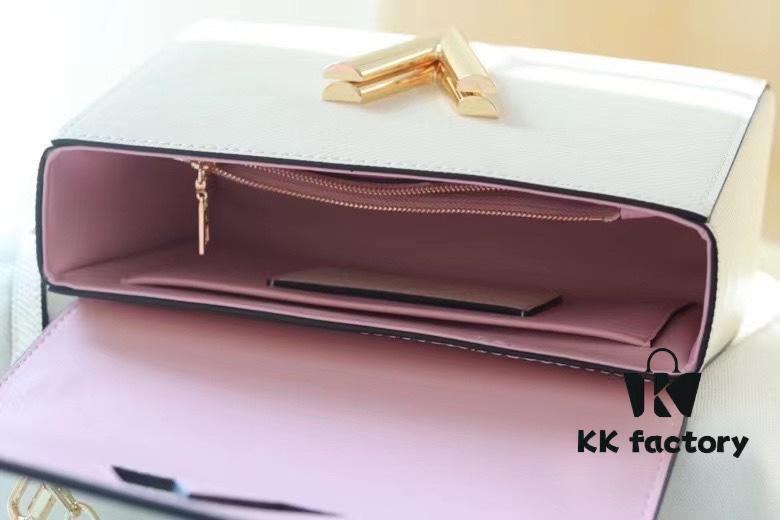 Latest Twist Best-Selling Model No. 50385/20846/20840/20834/50280 – Medium Twist Bag in Grained Epi Leather with LV Twist Lock