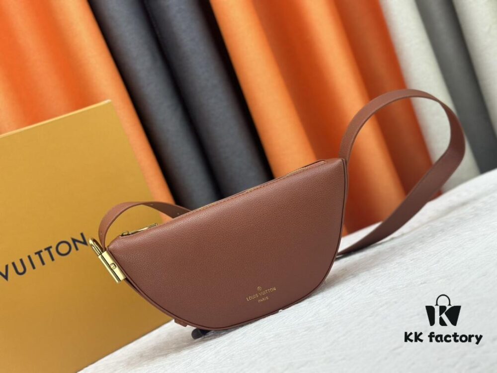 Low Key Bumbag in Soft Smooth Calfskin with LV Engraved Padlock and Suede Lining