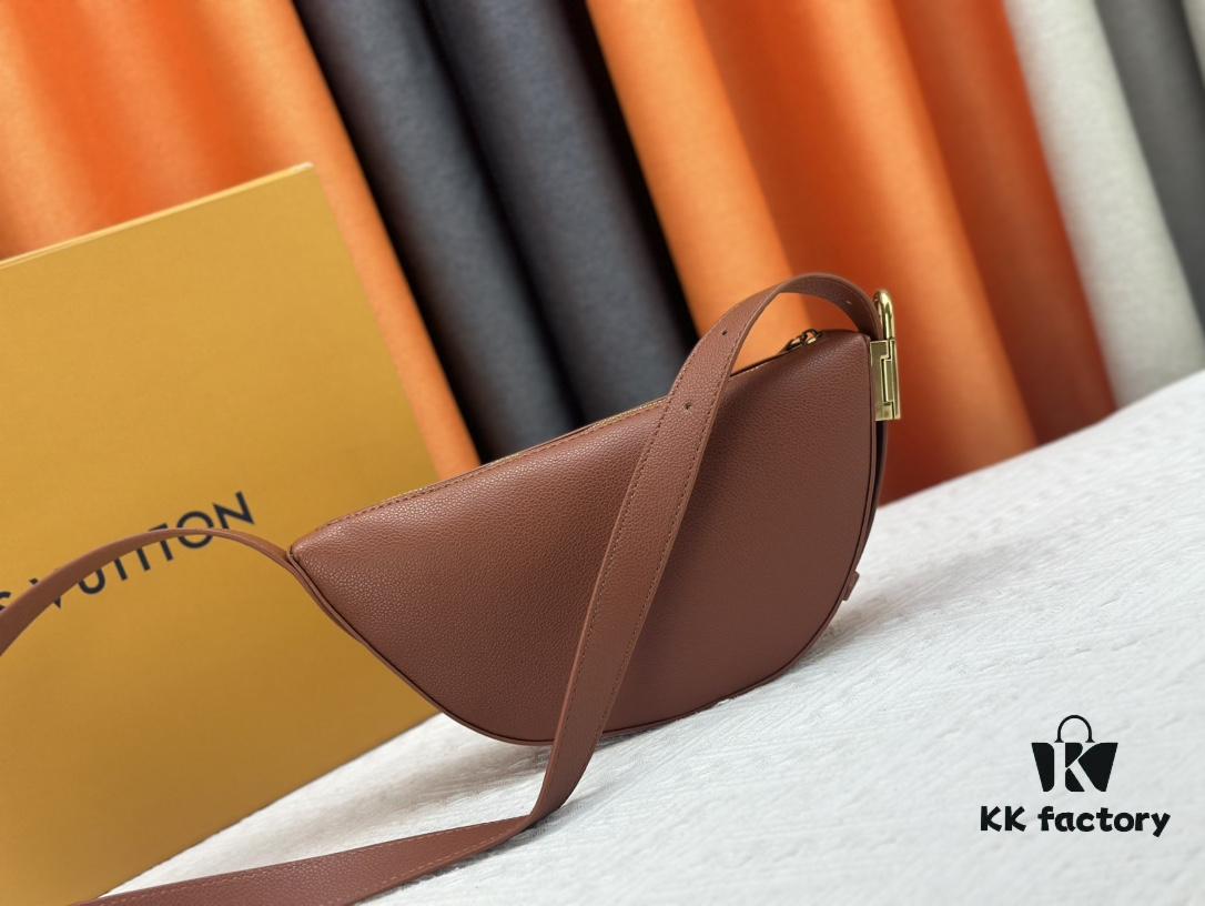 Low Key Bumbag in Soft Smooth Calfskin with LV Engraved Padlock and Suede Lining