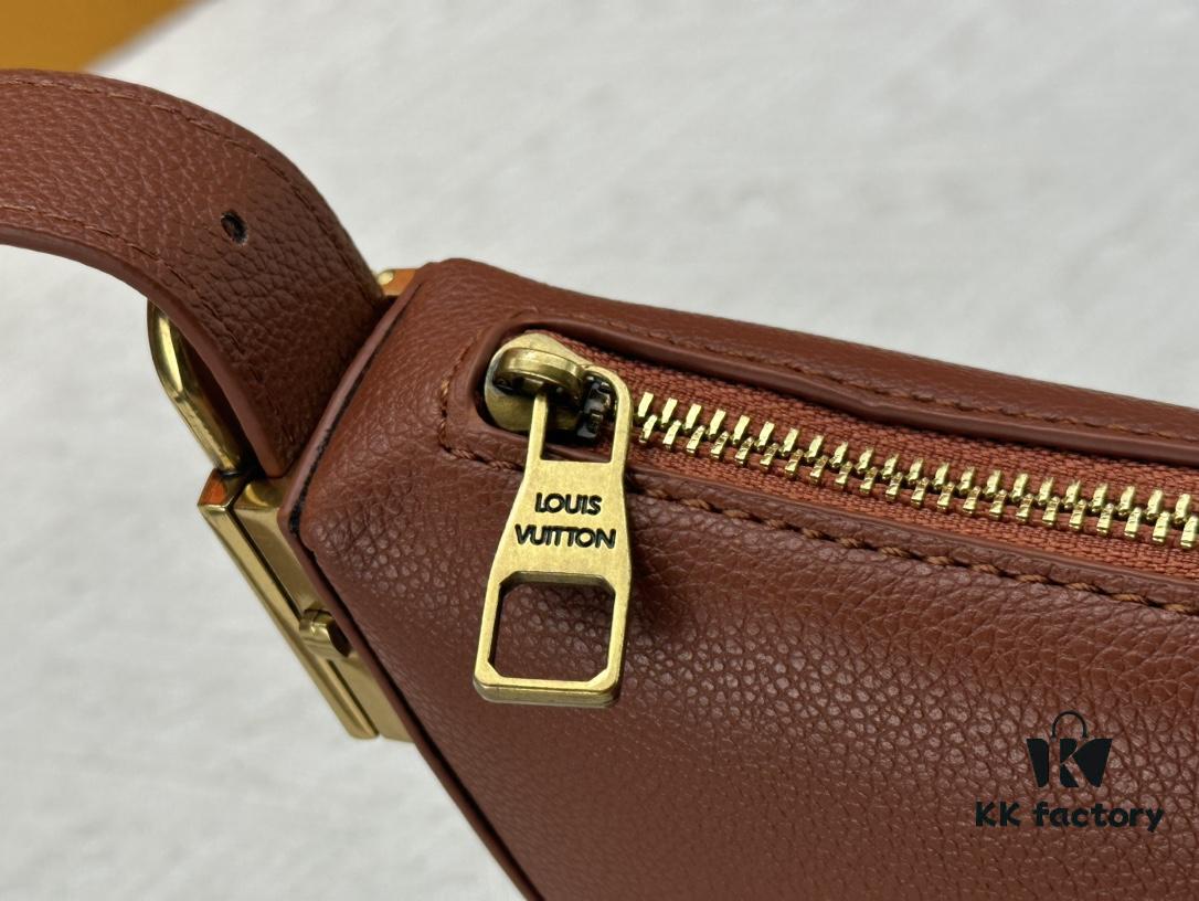 Low Key Bumbag in Soft Smooth Calfskin with LV Engraved Padlock and Suede Lining