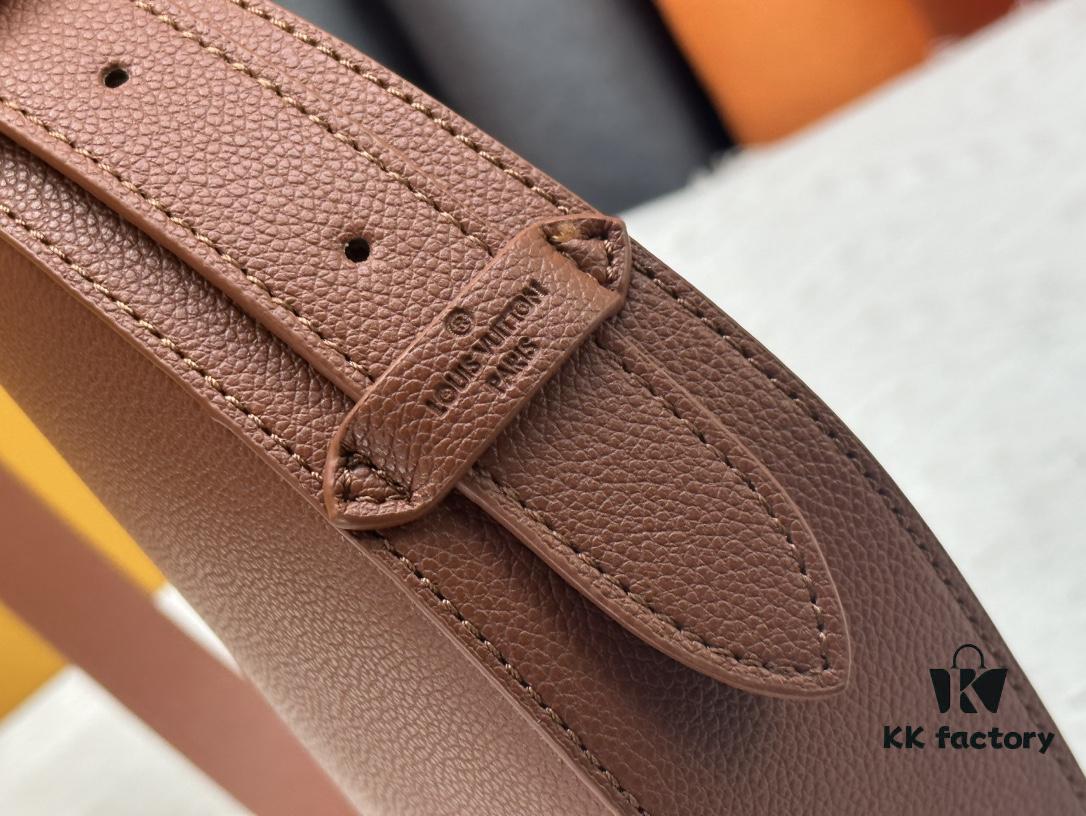 Low Key Bumbag in Soft Smooth Calfskin with LV Engraved Padlock and Suede Lining