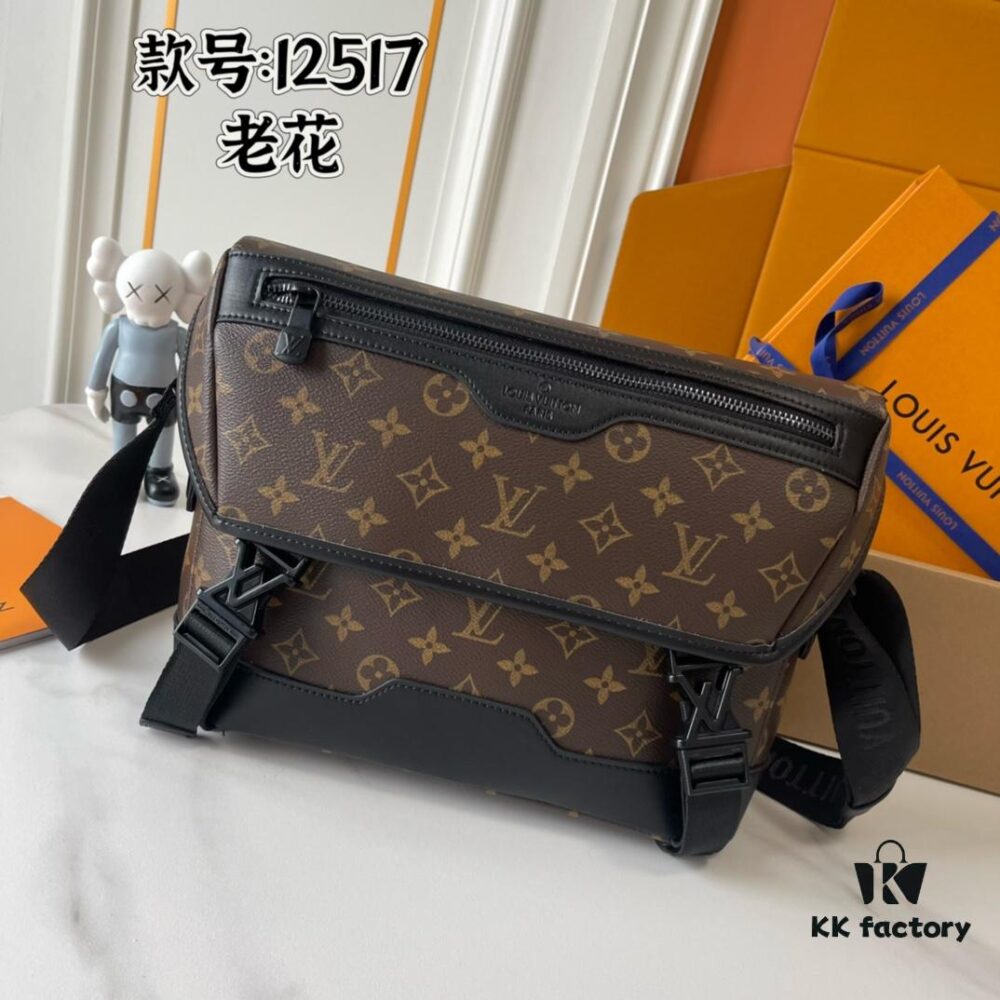 Upgraded 210 M25121 M12517 Latest Voyager Small Satchel in Monogram Shadow Cowhide Leather