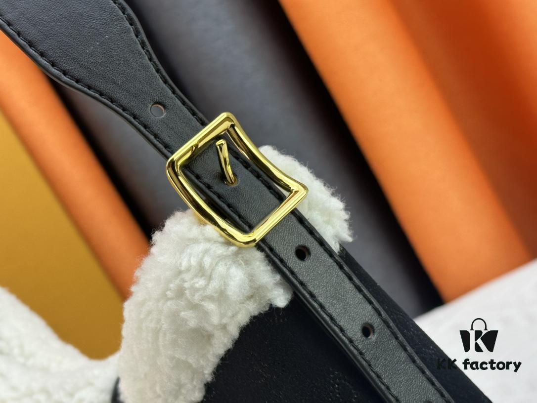 M11843 M46203 (Suede Leather with Digital Perforation Technique, Matched Pattern Construction) CarryAll Small Bag from LV Ski Collection