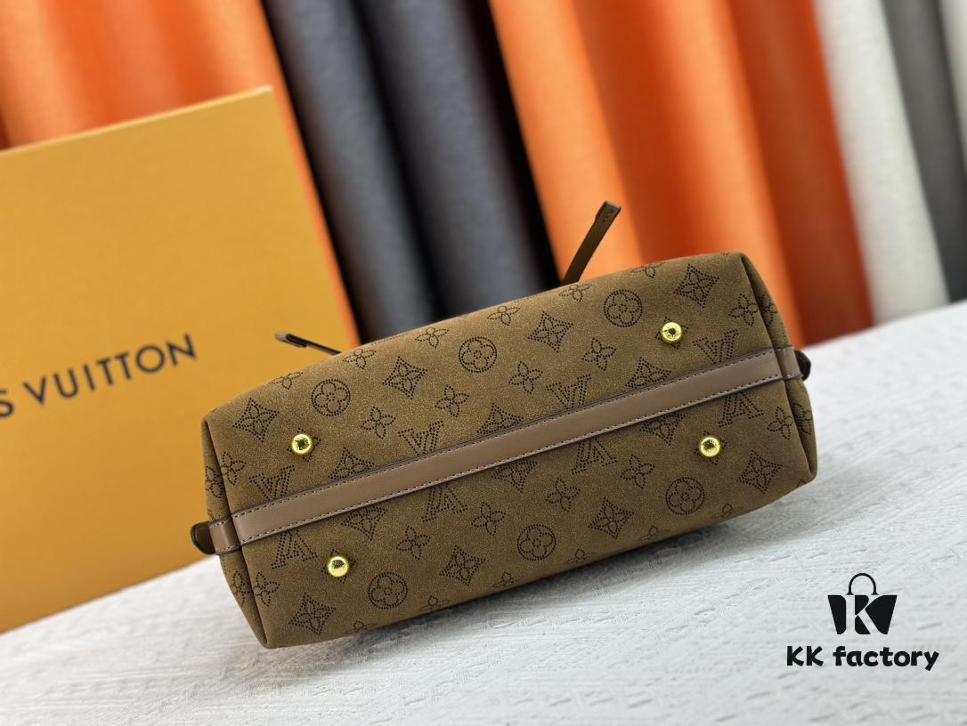 M11843 M46203 (Suede Leather with Digital Perforation Technique, Aligned Pattern) CarryAll Small Bag