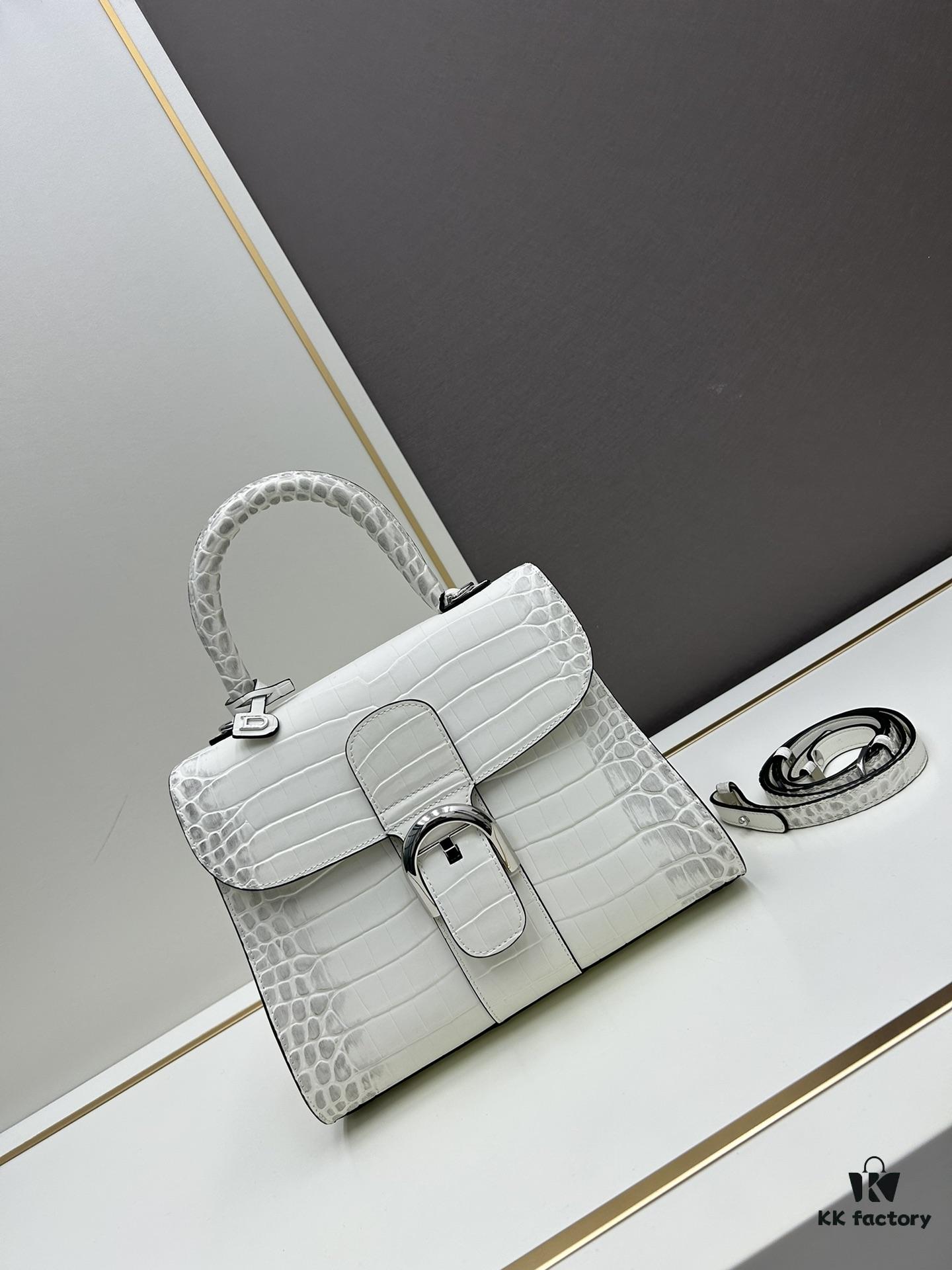 Luxuriously Unveiled 🔥 Crocodile-Embossed MM Size by Delvaux