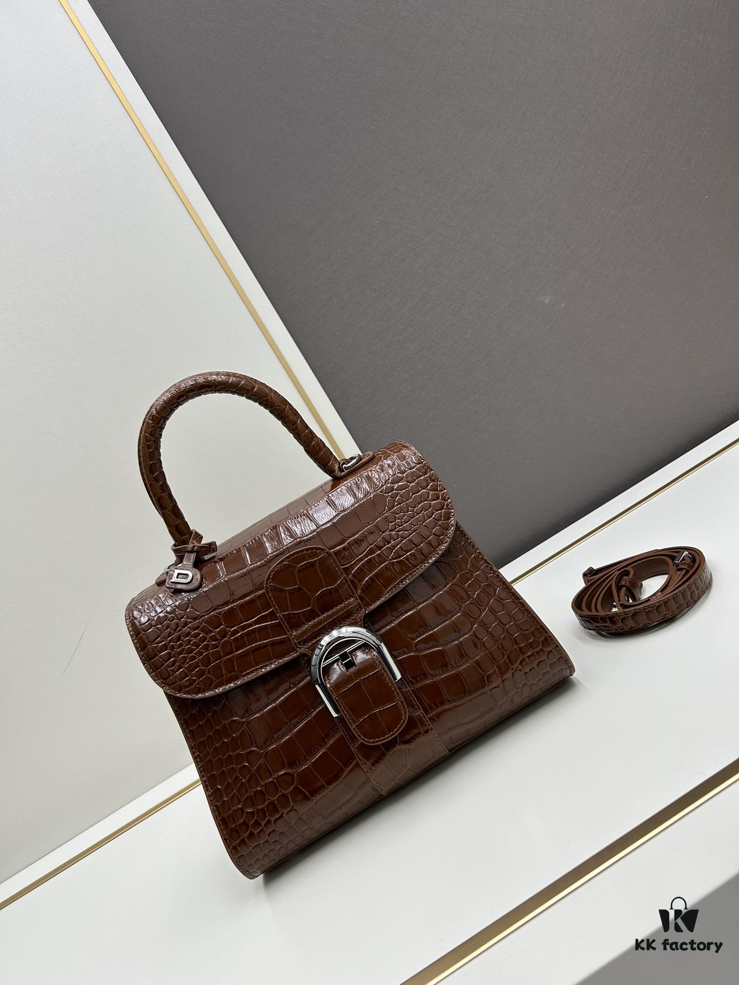 Luxuriously Unveiled 🔥 Crocodile-Embossed MM Size by Delvaux