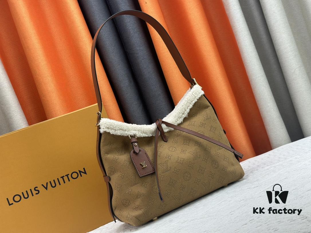 M11843 M46203 (Suede Leather with Digital Perforation Technique) CarryAll Small Bag from LV Ski Collection