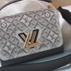 New Arrival / Top Quality Original Design - Model No. 50358 - LV Twist Medium Handbag in Embroidered Calfskin with Since 1854 Motif