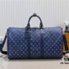 M11558 41416 41414 Black to Blue Gradient Green Louis Vuitton LV 24FW Monogram New Messenger Bag Montsouris Crossbody Keepall 55 Travel Bag