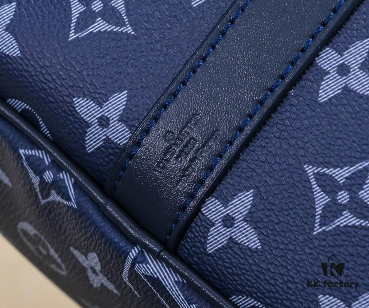 M11558 41416 41414 Black to Blue Gradient Green Louis Vuitton LV 24FW Monogram New Messenger Bag Montsouris Crossbody Keepall 55 Travel Bag