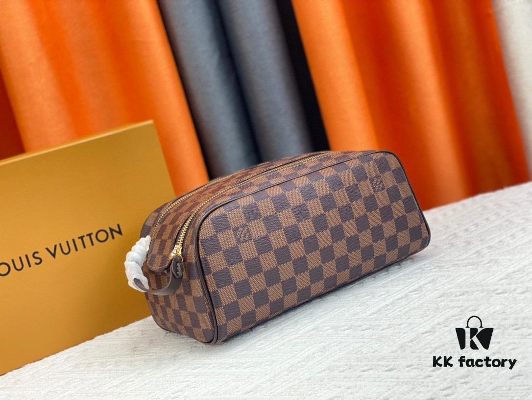 Exclusive Louis Vuitton Neymar-Inspired Dual-Zip Cosmetic Pouch - Soft Monogram Canvas, Highly Practical Celebrity Favorite
