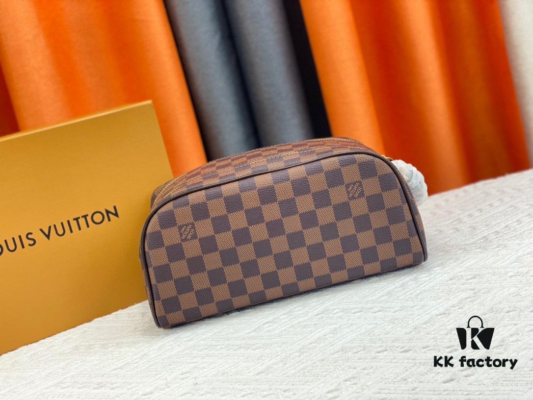 Exclusive Louis Vuitton Neymar-Inspired Dual-Zip Cosmetic Pouch - Soft Monogram Canvas, Highly Practical Celebrity Favorite