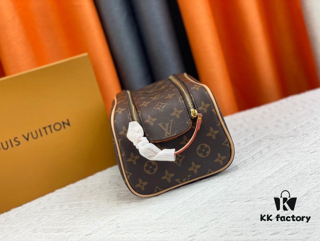 Exclusive Louis Vuitton Neymar-Inspired Double Zip Makeup Pouch – Soft Monogram Canvas, Practical Design Loved by Stars