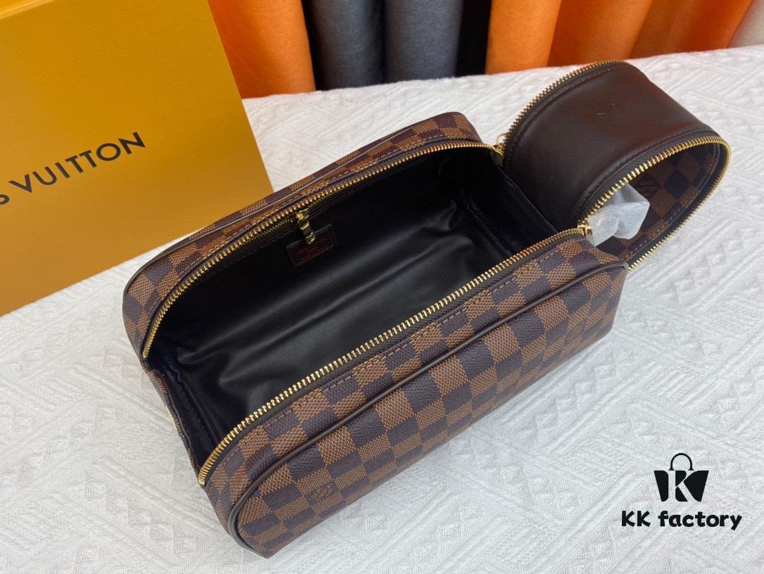 Exclusive Louis Vuitton Neymar-Inspired Dual-Zip Cosmetic Pouch - Soft Monogram Canvas, Highly Practical Celebrity Favorite