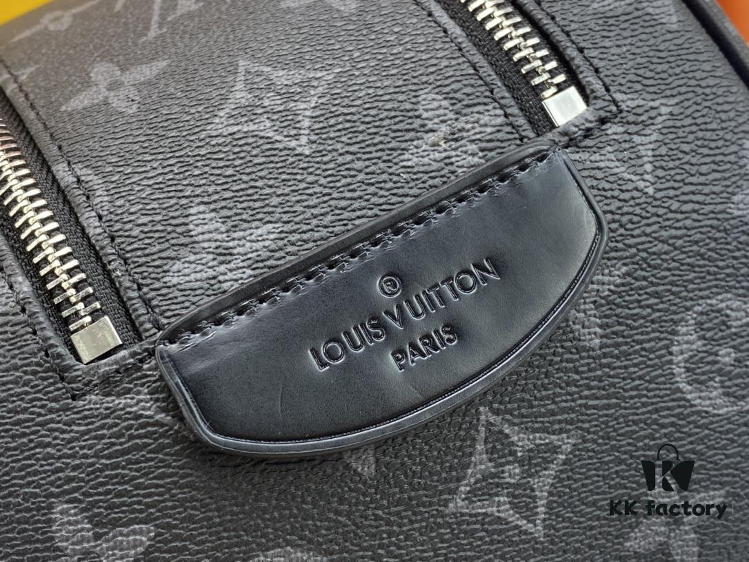 Exclusive Louis Vuitton Neymar-Inspired Dual-Zip Cosmetic Pouch, Favored by Stars, Made of Soft Monogram Canvas