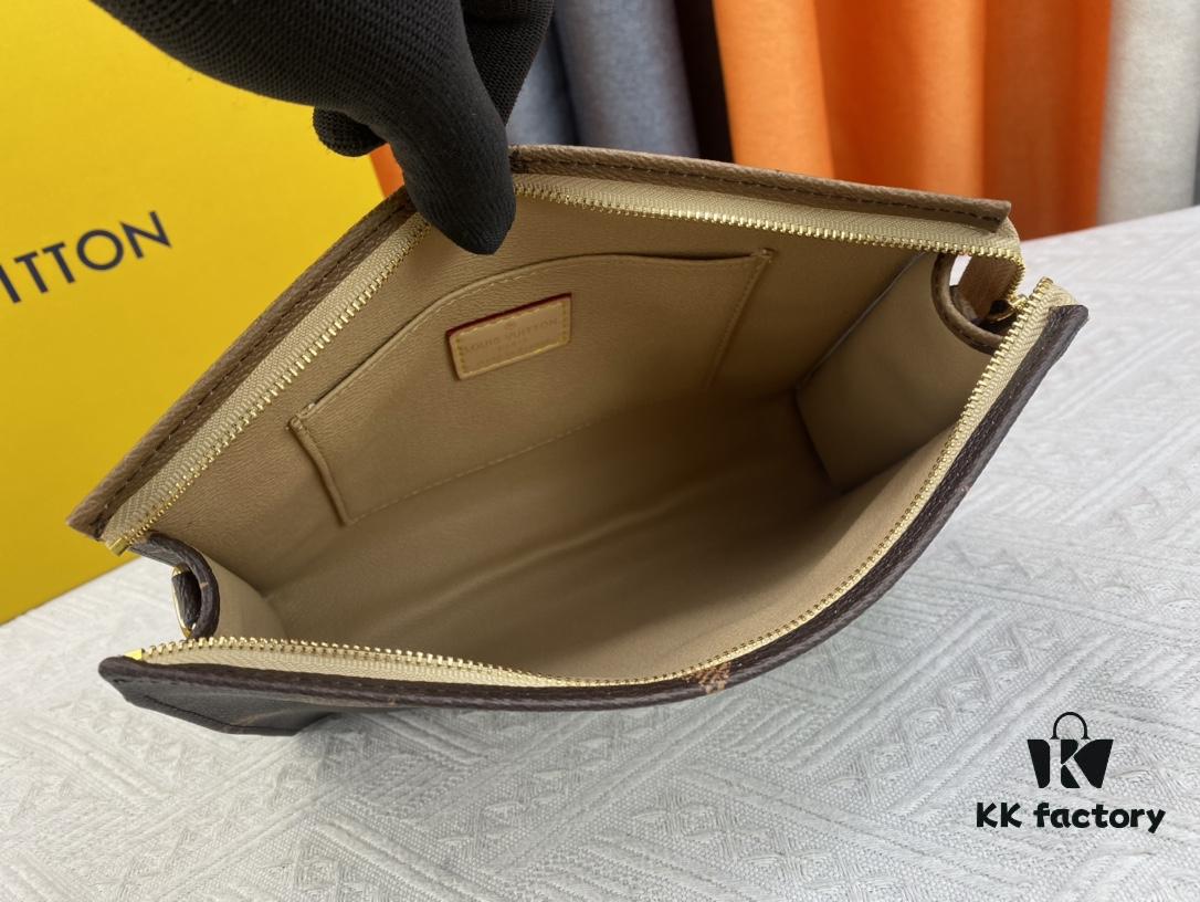 Authentic High-End Quality Exclusive Redesign 💥 M47542 M67692 M47545 LV [Rose] Remodeled Official Website Toiletry Bag Super Hot Beautiful New Model LV Original Sample Matched Pattern Quality 🌵 Classic Monogram Clutch Toiletry Bag 🤞 Ultra-High Quality Authentic Hardware 💧 Creatively Crafted 👍🏻 Excellent Fit and Design Concept 💦 Masterfully Made, Size 25 x 20.5